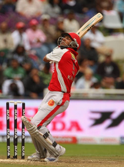Kings XI Punjab opener Karan Goel pulls powerfully