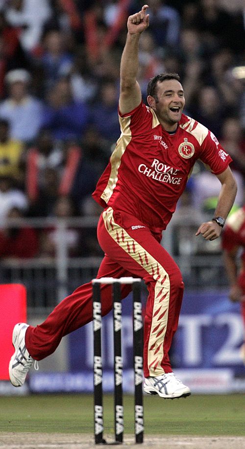 Dillon du Preez is delighted after removing Sachin Tendulkar