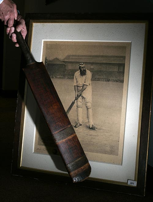 WG Grace's bat up for auction