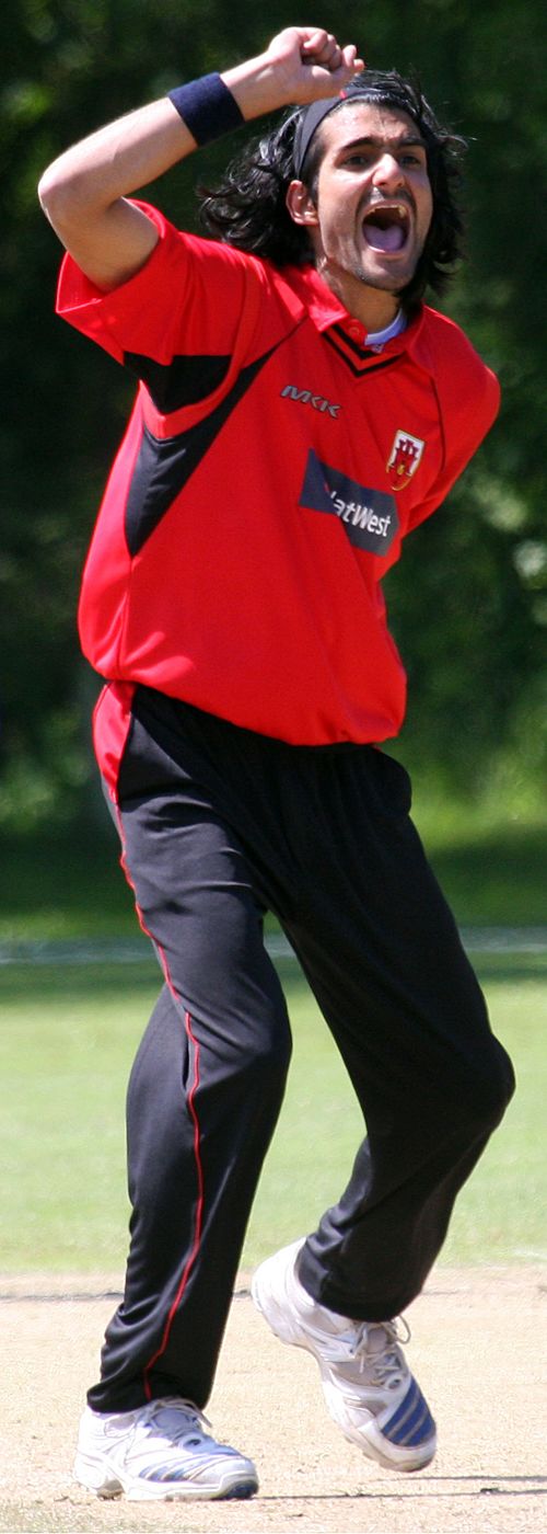 Kabir Mirpuri picks up a wicket