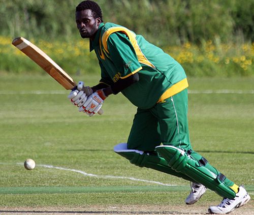 Kunle Adegbola plays it through midwicket