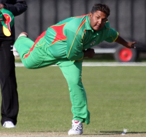 Vishaul Singh bends his back