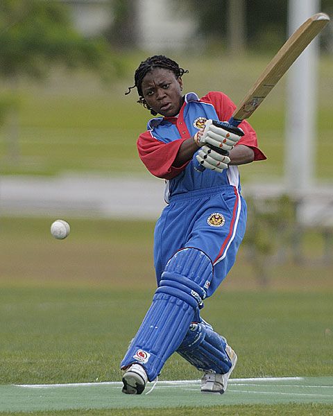 Candacy Atkins plays the pull shot