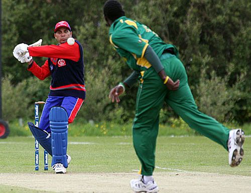 Ashraf Yaqoob in action during his unbeaten century