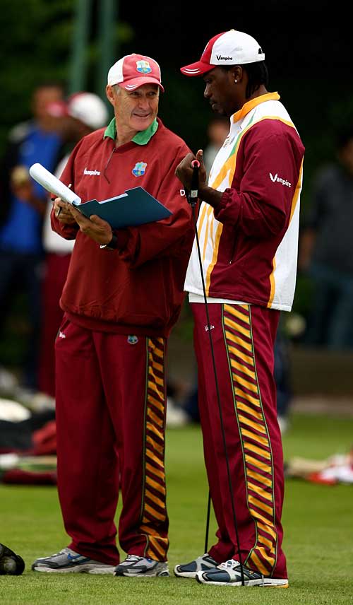John Dyson and Chris Gayle ponder how to level the one-day series against England