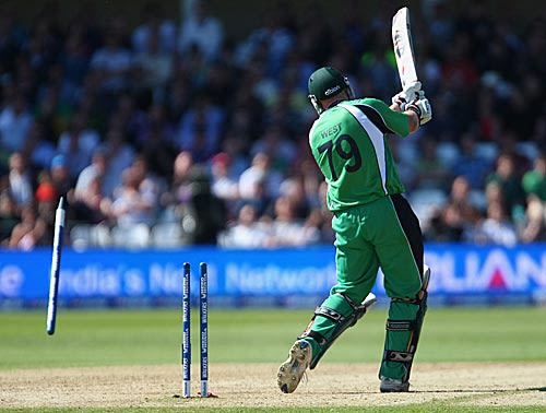 Regan West loses his offstump