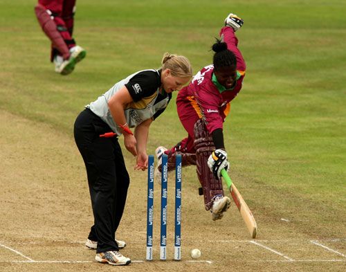 Kirbyina Alexander is run-out for 11