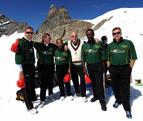 The All-Star England team pose for the cameras