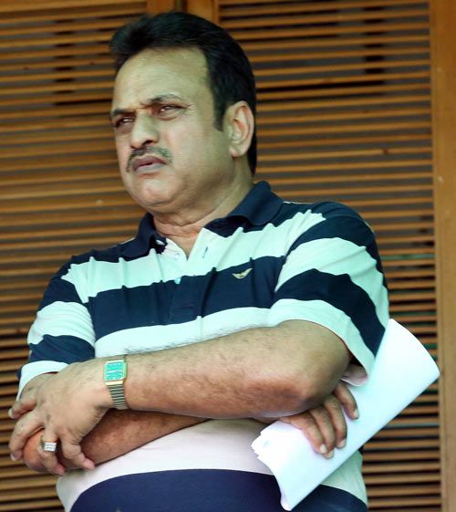 Yashpal Sharma watches the BCCI Corporate trophy match in Mohali