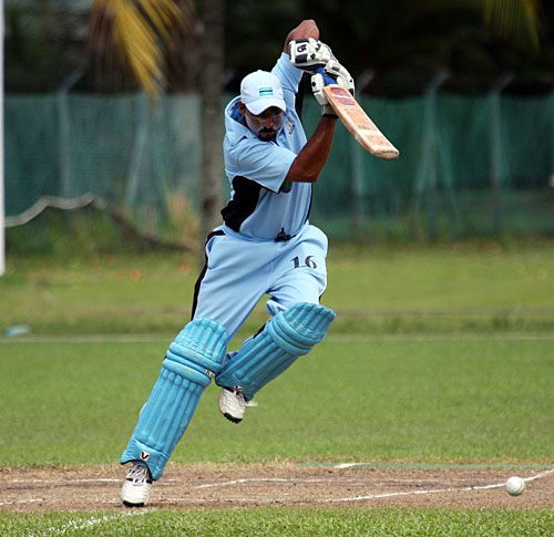 Shah Zaib Khan drives through covers