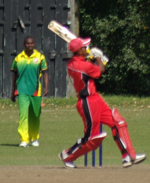 Usman Limbada goes for maximum