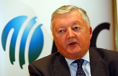 David Morgan on the second day of the ICC Board meeting