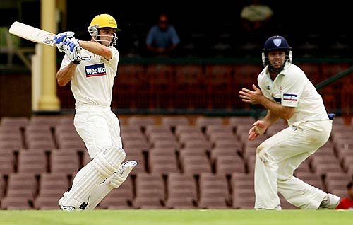 Wes Robinson pulls on his way to a century