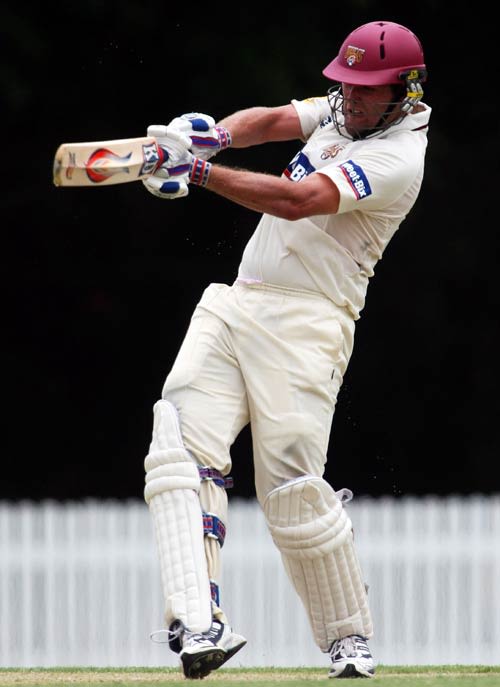 Nick Kruger pulls on his way to a century