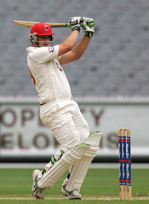 James Smith pulls during his half-century
