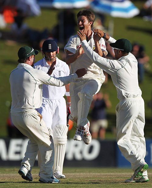 Friedel de Wet had Matt Prior out caught behind by Boucher for a duck