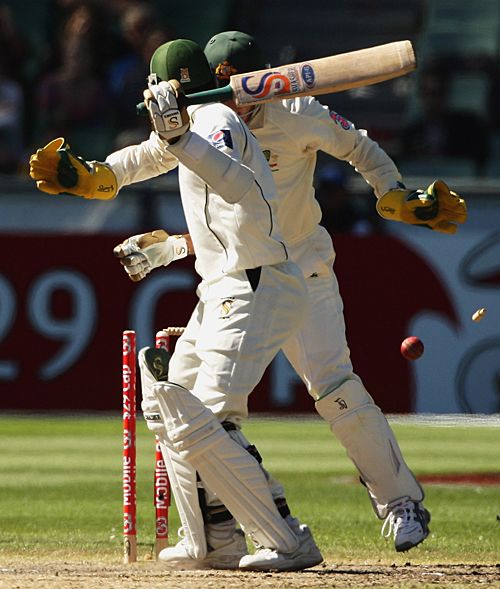 Faisal Iqbal is bowled for 48