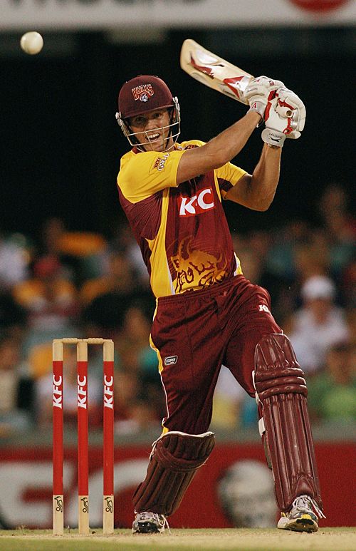 Chris Simpson during his belligerent innings