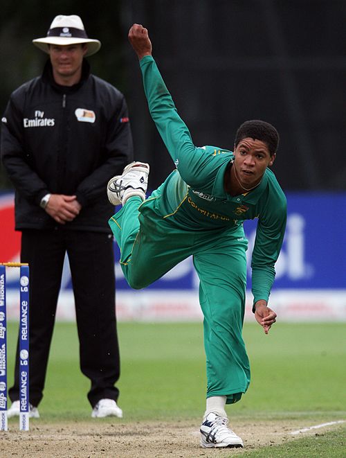 Rabian Engelbrecht in delivery stride