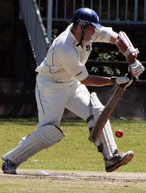 Douglas Lockhart on his way to unbeaten fifty