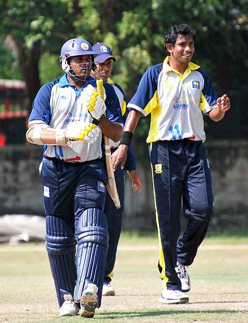 Thilina Kandamby was dismissed by Thilan Thushara