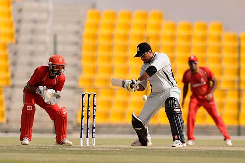 Saqib Ali hit 43 off 29 balls to lift UAE's total