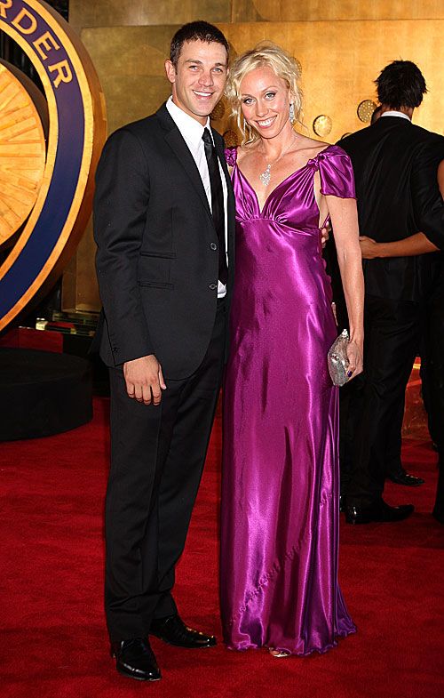 Graham Manou poses with his partner Tamsyn Lewis