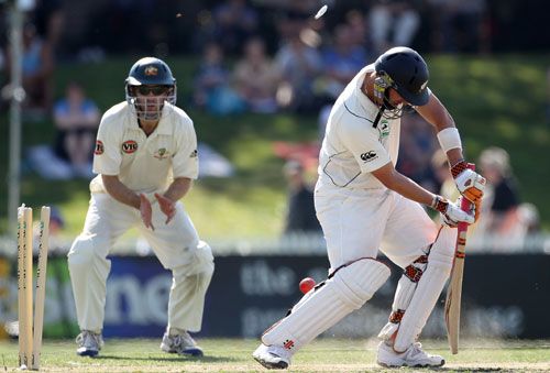 Mathew Sinclair couldn't stop Mitchell Johnson's searing yorker