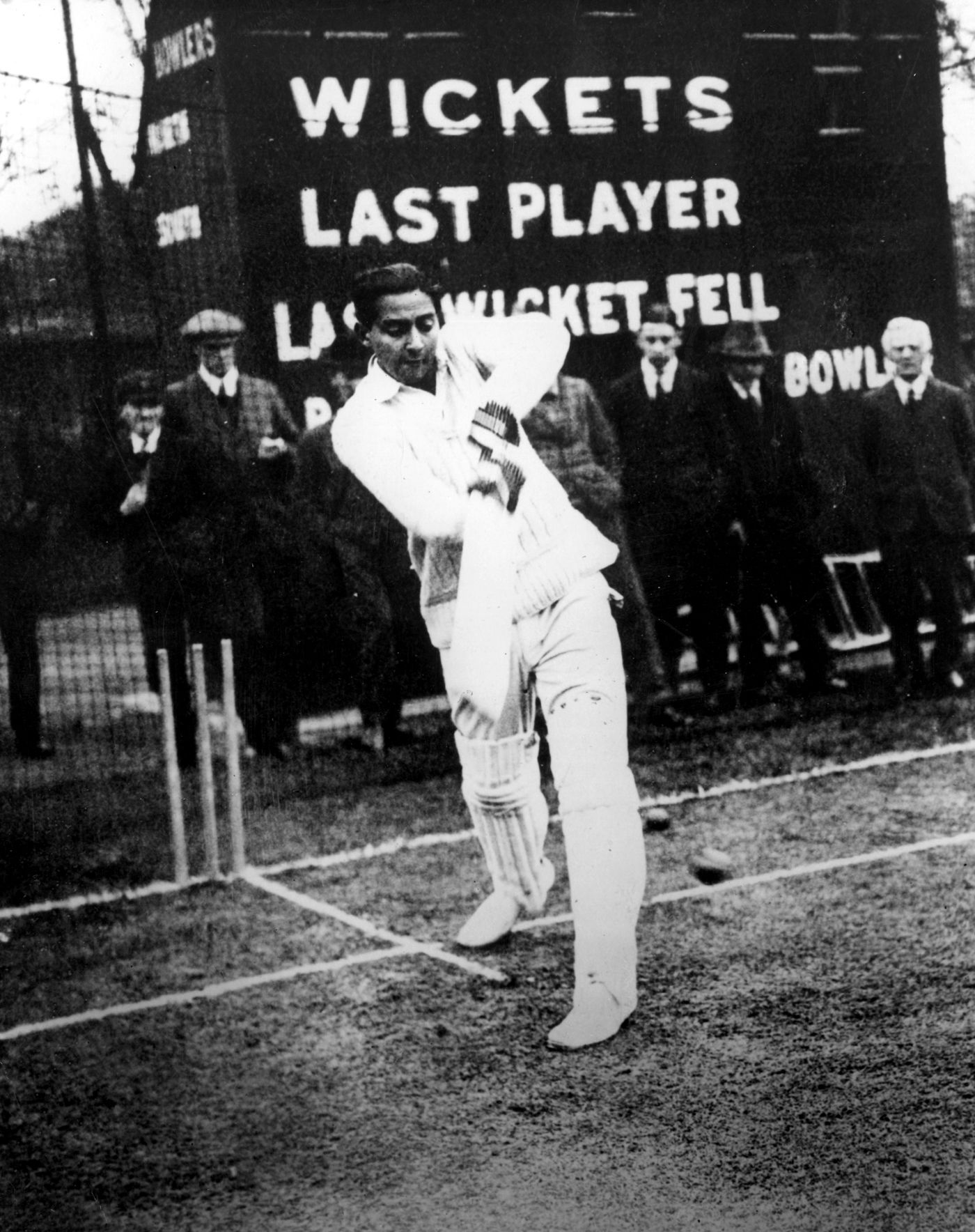 KS Duleepsinhji bats in the nets