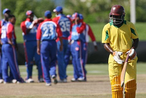 Dean Morgan walks back after his dismissal
