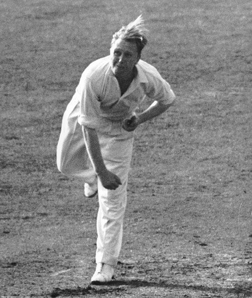 Eric Hollies bowls