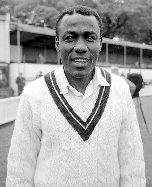 Conrad Hunte on tour in England