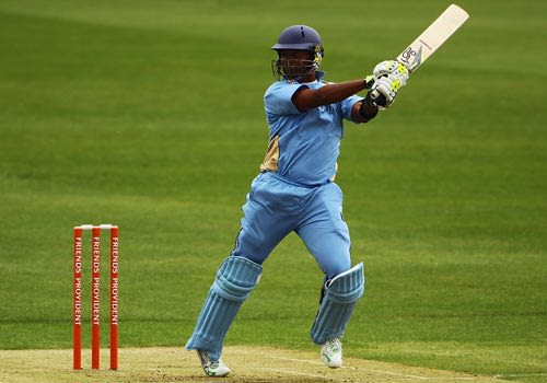 Loots Bosman hit ten boundaries in his half-century