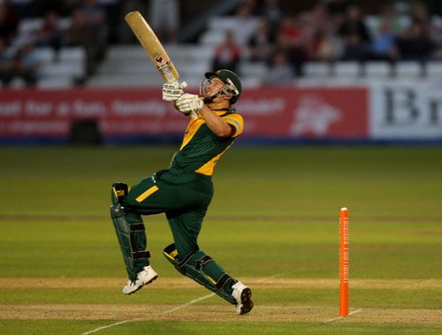 Matthew Wood finished the game in style for Nottinghamshire