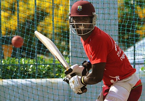 Dale Richards at the nets ahead of the third Test against South Africa