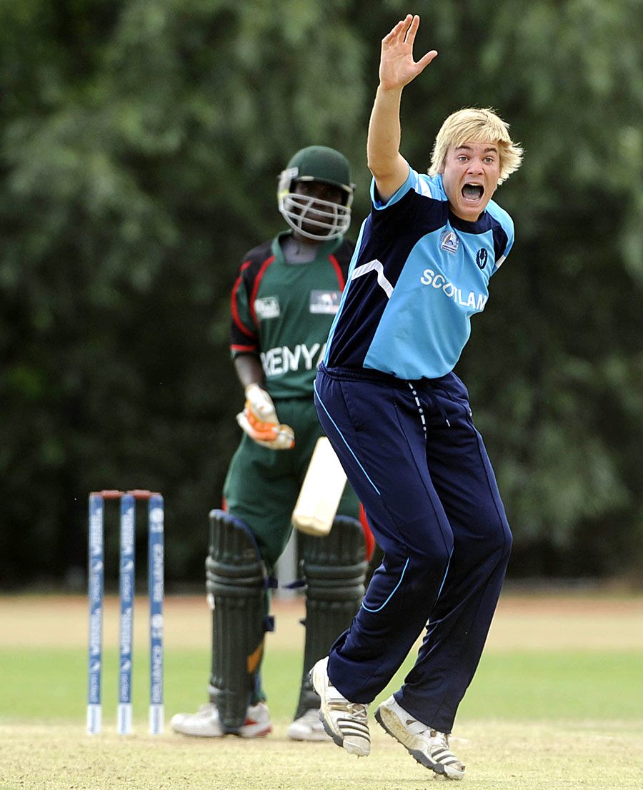 Matthew Parker took 4 for 33 for Scotland