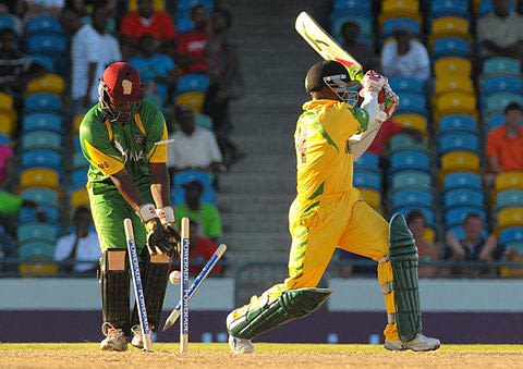 Donwell Hector is bowled