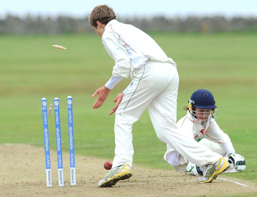 Adam McAuley is run out for 25