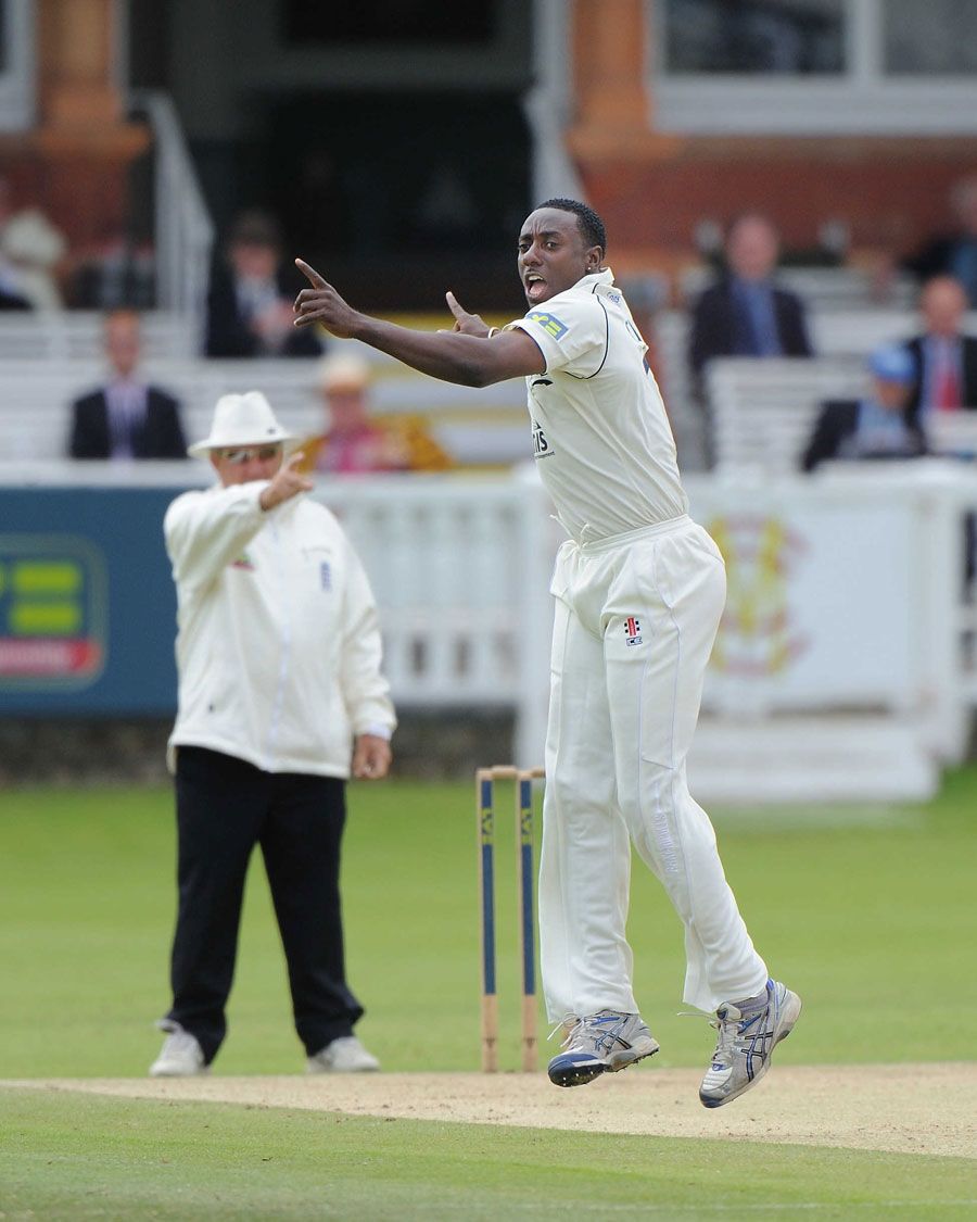Pedro Collins struck early as Middlesex battled hard on the fourth day at Lord's