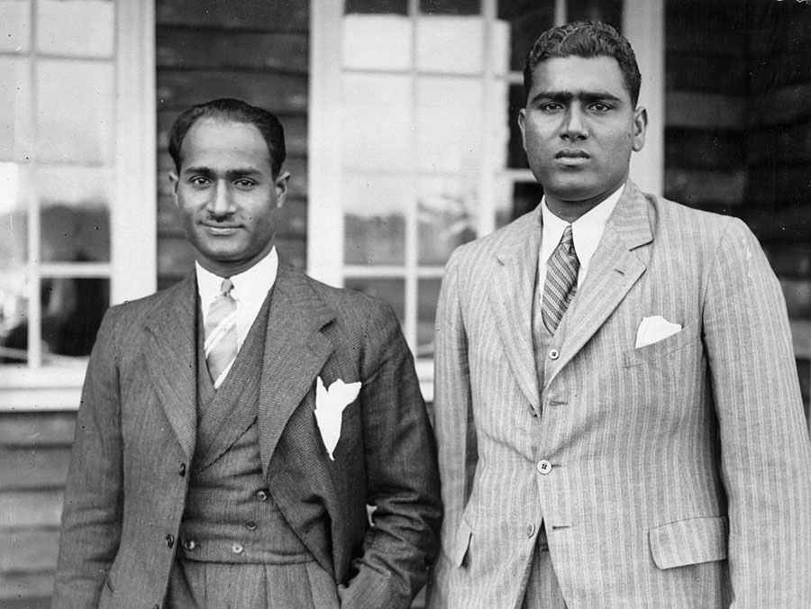 Nazir Ali and Mohammad Nissar on their tour of England