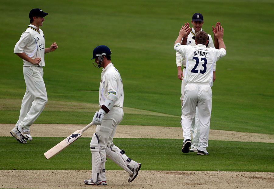 Darren Maddy removed James Foster for a duck