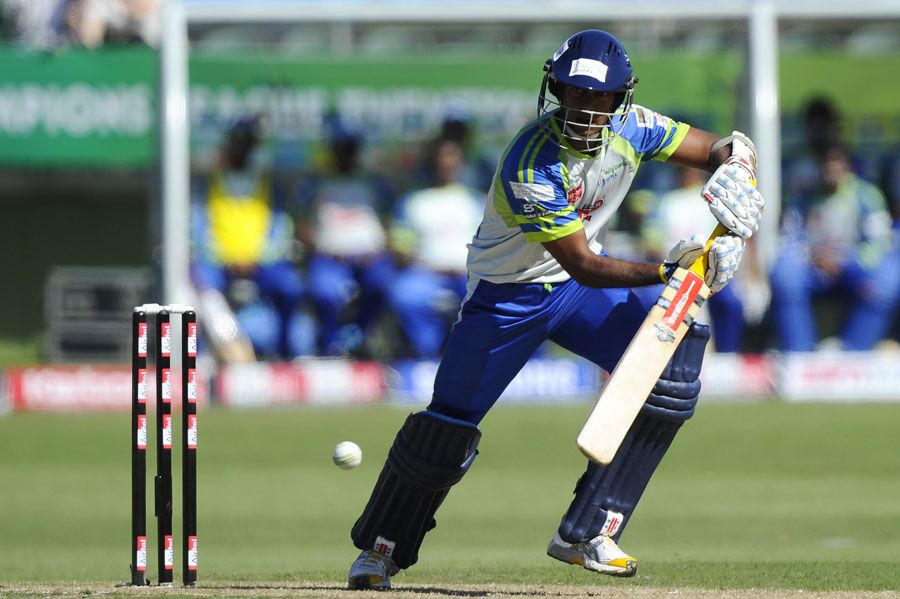 Jeevantha Kulatunga plays one through the off side
