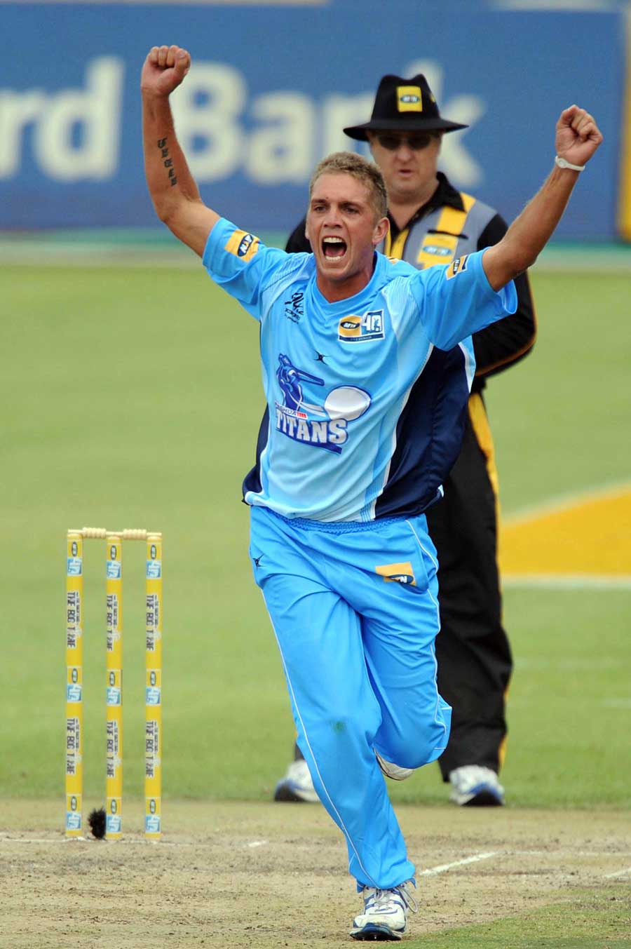Mario Olivier claimed two important wickets for Titans