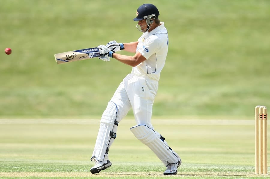 Sam Wells pulls during his half-century