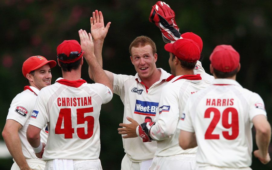 Rob Cassell celebrates on a breakthrough day