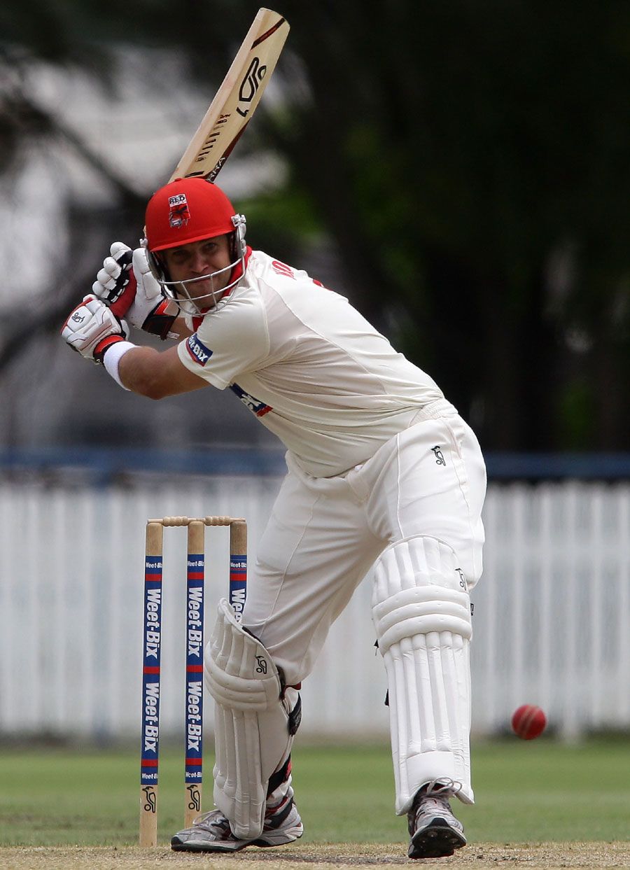 Graham Manou takes aim during his vital 116
