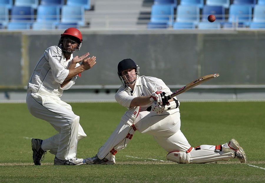 Neil McCallum connects with a sweep