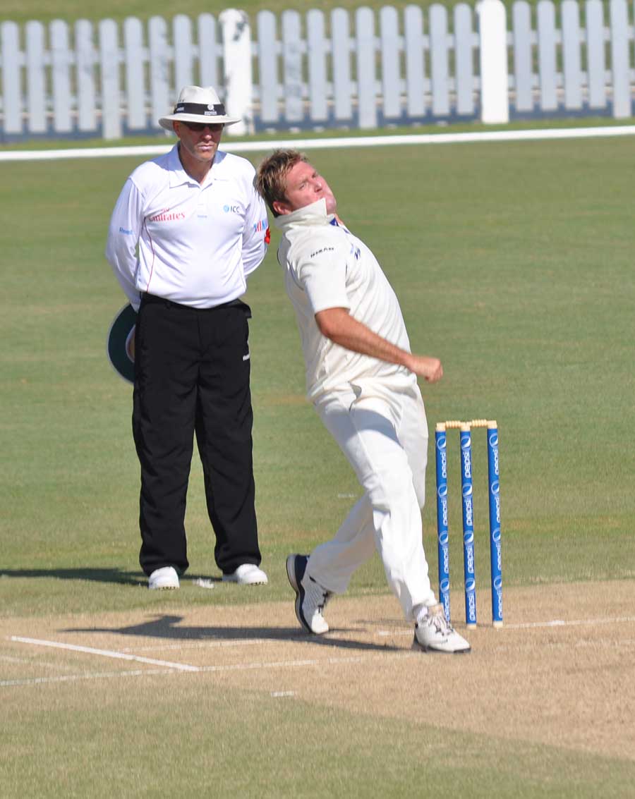 Kola Burger took seven wickets to demolish UAE