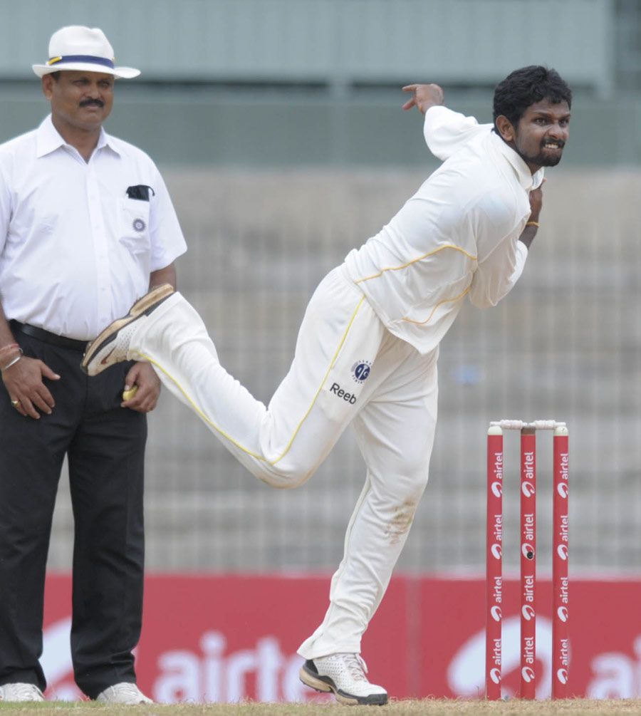 Offspinner Suresh Kumar took two wickets on the first day