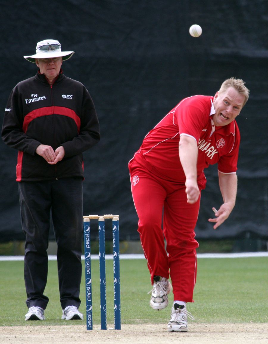 David Borchersen steams in for Denmark